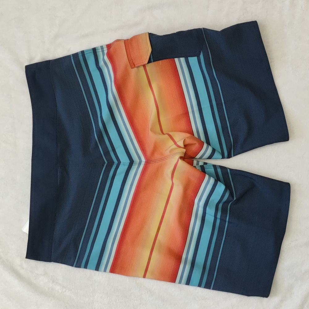 173. Billabong All Day Stripe Pro Performance Boardshorts | Color: Navy - Picture 4 of 9